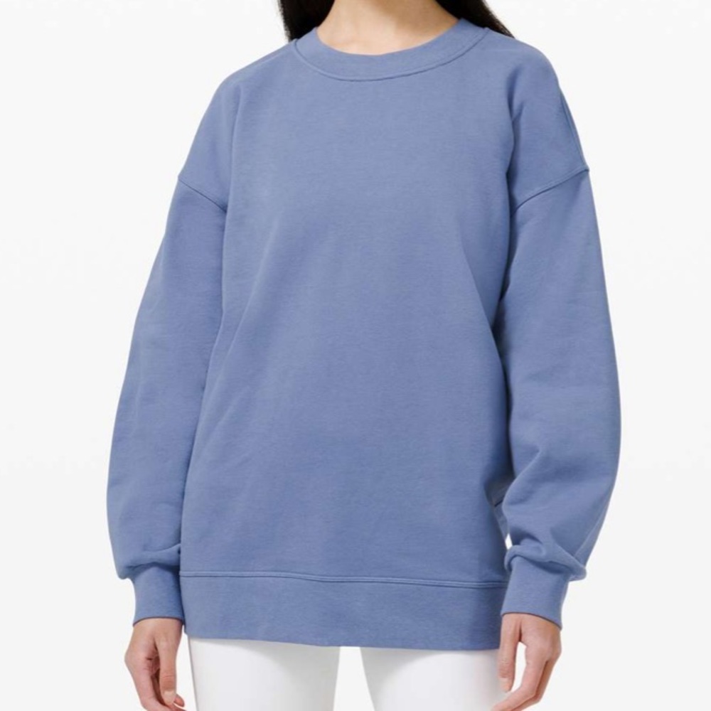Lululemon 🍋 FUC Perfectly Oversized Crew in Water Drop sz. 8